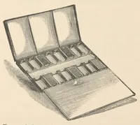 An illustration from Instructions for the adornment and embellishment of dwelling houses: entitled interior decoration, illustrated with numerous designs and examples of appropriate colours in chromo-lithography / by Owen W. Davis. (1886)