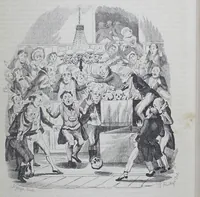 An illustration from The Life and Adventures of Valentine Vox, the Ventriloquist. (1844)