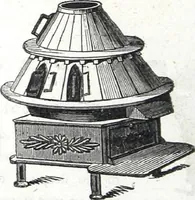An illustration from Description of stoves, furnaces, bath tubs, garden vases and ventilators (1843)