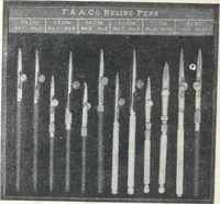 An illustration from Descriptive catalogue 1914 : Frost & Adams Co. importers and dealers in artists' materials, architects', engineers' draughtsmen's supplies, mathematical instruments and pyrography requisites. (1914)