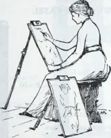 An illustration from Descriptive catalogue 1914 : Frost & Adams Co. importers and dealers in artists' materials, architects', engineers' draughtsmen's supplies, mathematical instruments and pyrography requisites. (1914)