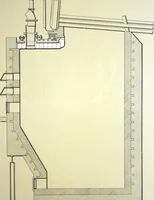 An illustration from Detrick arches showing their adaptability to all types of boilers and stokers, special furnaces and oil stills (1921)