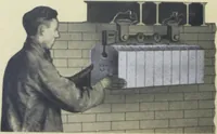 An illustration from Detrick arches showing their adaptability to all types of boilers and stokers, special furnaces and oil stills (1921)