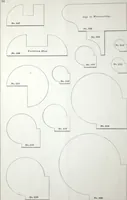 An illustration from Dominion moulding book ... containing sections (full size) of moldings, architraves, pew and stair railings, brackets, pickets, lattice ... (1874)