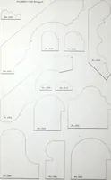An illustration from Dominion moulding book ... containing sections (full size) of moldings, architraves, pew and stair railings, brackets, pickets, lattice ... (1874)