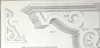 An illustration from Dominion moulding book ... containing sections (full size) of moldings, architraves, pew and stair railings, brackets, pickets, lattice ... (1874)