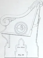 An illustration from Dominion moulding book ... containing sections (full size) of moldings, architraves, pew and stair railings, brackets, pickets, lattice ... (1874)