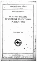 An illustration from ERIC ED541384: Monthly Record of Current Educational Publications. Bulletin, 1919, No. 75 (1919)