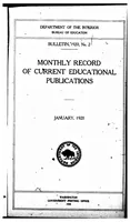 An illustration from ERIC ED543367: Monthly Record of Current Educational Publications. Bulletin, 1920, No. 2 (1920)