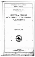 An illustration from ERIC ED543370: Monthly Record of Current Educational Publications. Bulletin, 1920, No. 5 (1920)