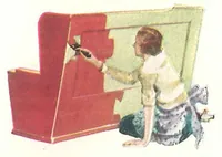 An illustration from Easy steps in painting : how to enamel, how to paint a house, how to varnish and other facts... (1930)