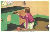 An illustration from Easy steps in painting : how to enamel, how to paint a house, how to varnish and other facts... (1930)