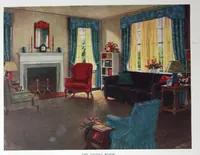 An illustration from Color, the secret of beautiful homes / by Ethel Davis Seal ; illustrations by Marion H. Dismant. (1928)