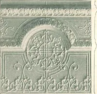 An illustration from Encaustic metal enameled ceilings and sidewalls. (1906)
