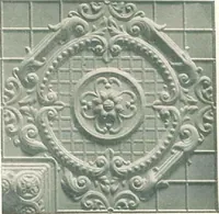 An illustration from Encaustic metal enameled ceilings and sidewalls. (1906)