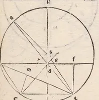 An illustration from Epytoma Ioa[n]nis de Mo[n]te Regio in Almagestu[m] Ptolomei