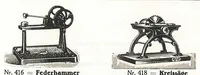 Picture 9 of 20 from Katalog über optische, mechanische und elektrische Spielwaren und Lehrmittel: Metall-Miniaturen, Metall-Bauksten 'E.P. Modello', Nähmaschinen (1925), leaf 34