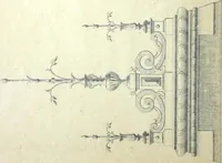 An illustration from Fabrique d'ornements en zinc : cuivre, plomb, tole, pour le batiment : execution d'apres dessins (1910)
