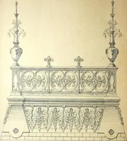 An illustration from Fabrique d'ornements en zinc : cuivre, plomb, tole, pour le batiment : execution d'apres dessins (1910)