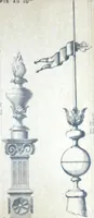 An illustration from Fabrique d'ornements en zinc : cuivre, plomb, tole, pour le batiment : execution d'apres dessins (1910)