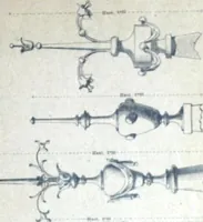 An illustration from Fabrique d'ornements en zinc : cuivre, plomb, tole, pour le batiment : execution d'apres dessins (1910)