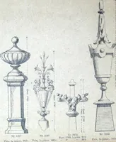 An illustration from Fabrique d'ornements en zinc : cuivre, plomb, tole, pour le batiment : execution d'apres dessins (1910)