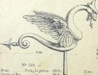 Picture 123 of 227 from Fabrique d'ornements en zinc : cuivre, plomb, tole, pour le batiment : execution d'apres dessins (1910), leaf 81