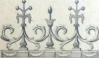 An illustration from Fabrique d'ornements en zinc : cuivre, plomb, tole, pour le batiment : execution d'apres dessins (1910)