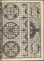 An illustration from Splendore delle virtuose giouani doue si contengono molte,varie mostre fogliami. Cioe punti in aere, et punti tagliati, bellissimi,... (1564)