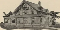An illustration from Modern house building: perspective views and floor plans of fifty low and medium priced houses (1905)