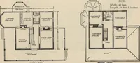 An illustration from Modern house building: perspective views and floor plans of fifty low and medium priced houses (1905)
