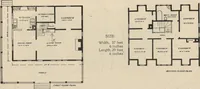 An illustration from Modern house building: perspective views and floor plans of fifty low and medium priced houses (1905)