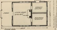 An illustration from Modern house building: perspective views and floor plans of fifty low and medium priced houses (1905)