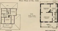 An illustration from Modern house building: perspective views and floor plans of fifty low and medium priced houses (1905)