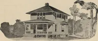 An illustration from Modern house building: perspective views and floor plans of fifty low and medium priced houses (1905)