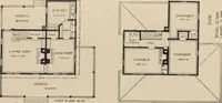 An illustration from Modern house building: perspective views and floor plans of fifty low and medium priced houses (1905)