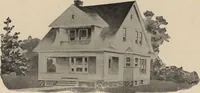 An illustration from Modern house building: perspective views and floor plans of fifty low and medium priced houses (1905)