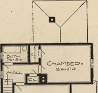 An illustration from Modern house building: perspective views and floor plans of fifty low and medium priced houses (1905)