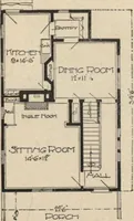 An illustration from Modern house building: perspective views and floor plans of fifty low and medium priced houses (1905)