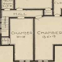 An illustration from Modern house building: perspective views and floor plans of fifty low and medium priced houses (1905)