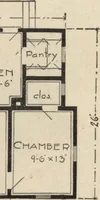 An illustration from Modern house building: perspective views and floor plans of fifty low and medium priced houses (1905)