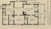 An illustration from Modern house building: perspective views and floor plans of fifty low and medium priced houses (1905)