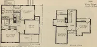 An illustration from Modern house building: perspective views and floor plans of fifty low and medium priced houses (1905)