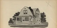An illustration from Modern house building: perspective views and floor plans of fifty low and medium priced houses (1905)