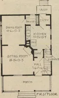 An illustration from Modern house building: perspective views and floor plans of fifty low and medium priced houses (1905)