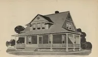 An illustration from Modern house building: perspective views and floor plans of fifty low and medium priced houses (1905)