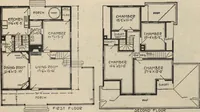 An illustration from Modern house building: perspective views and floor plans of fifty low and medium priced houses (1905)