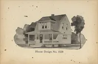 An illustration from Modern house building: perspective views and floor plans of fifty low and medium priced houses (1905)