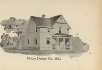 An illustration from Modern house building: perspective views and floor plans of fifty low and medium priced houses (1905)