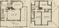 An illustration from Modern house building: perspective views and floor plans of fifty low and medium priced houses (1905)
